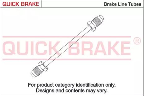 CU-0610A-A QUICK BRAKE Трубка гальмівна 0.61m, QUICK BRAKE (CU0610AA)