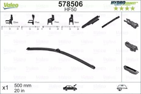 Щетка стеклоочистителя, VALEO (578506)