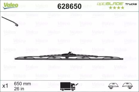 Щітка склоочисника Opti Blade 650mm, VALEO (628650)