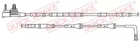 Комплект датчика износа для оси, QUICK BRAKE (WS0413A)