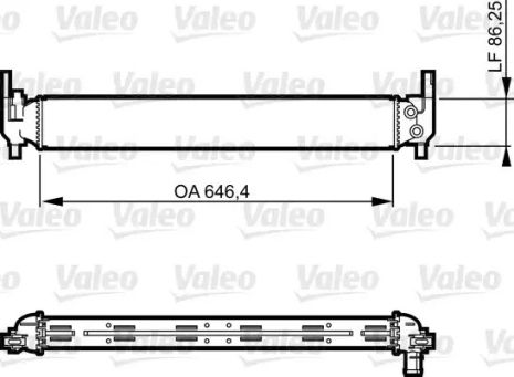 Радиатор системы охлаждения Skoda Fabia/Rapid/Roo, 735310 (VALEO)