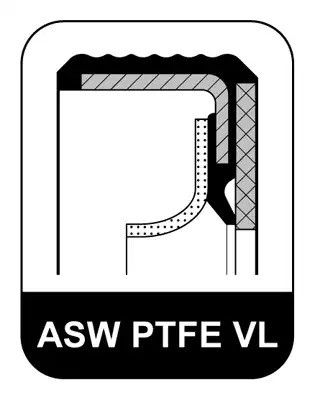 Кільце ущільнювача, розподільний вал 28x47x8 ASW RD PTFE/ACM ELRING (159714)