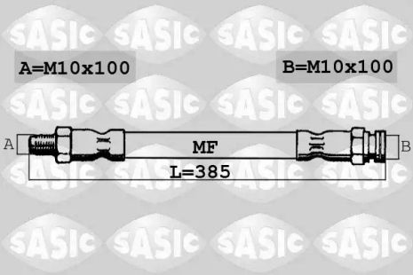 Шланг тормозной задний, Sasic (6600026)