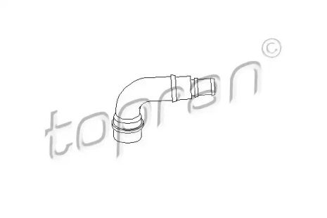 Патрубок системи вентиляції картера, TOPRAN (111158)