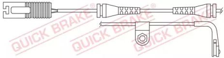 WS 0202 A QUICK BRAKE Датчик износа тормозных колодок (задних) BMW 5 (E39) 97-04 (L=1100mm), QUICK BRAKE (WS02