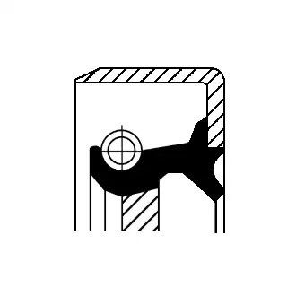 Сальник, механічна коробка передач, CORTECO (19016639B)