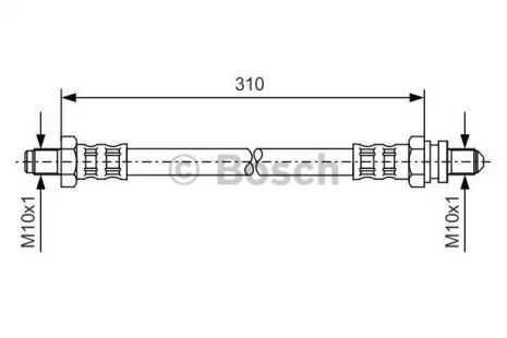 Гальмівний шланг, BOSCH (1987476407)