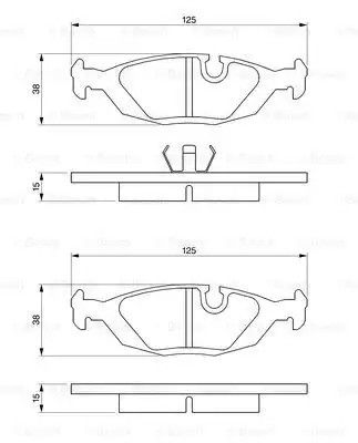 Колодки дискові гальмові SAAB/VOLVO 900/9000/440/460/480 задн. BOSCH (0986460996)