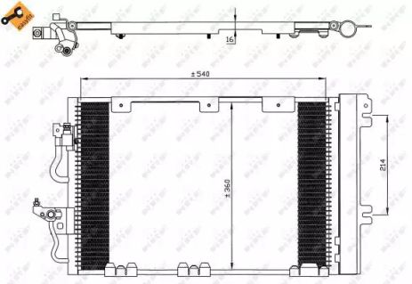 35556 NRF Радиатор кондиционера