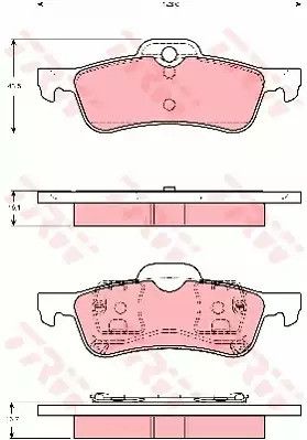 Гальмівні колодки MINI Mini Cooper/Mini One, TRW (GDB1477)