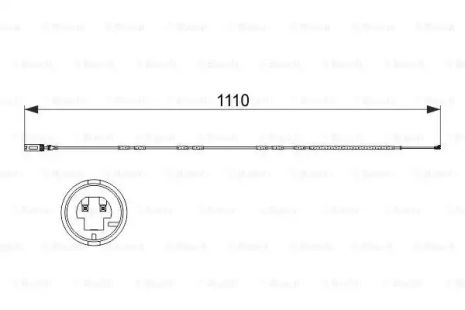 Датчик зносу гальмівних колодок \\R, BOSCH (1987473515)