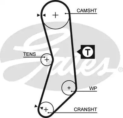 Ремінь ГРМ, GATES (5030XS)
