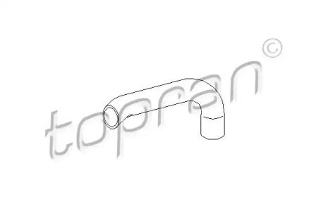 Шланг радіатора, TOPRAN (102566)