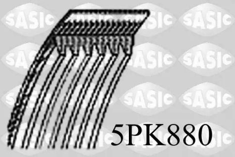 Ремінь полікліновий, Sasic (5PK880)