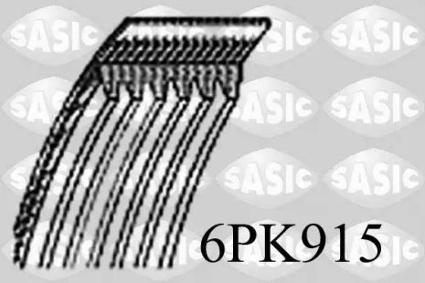 Ремень генератора, Sasic (6PK915)