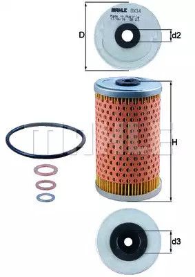 Фільтр масляний KNECHT (OX34D)