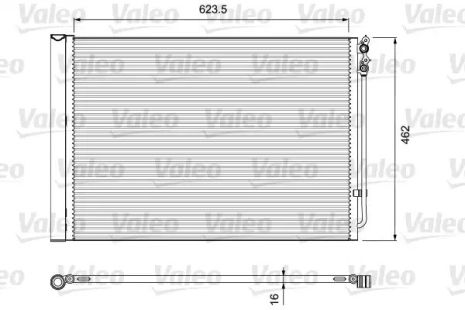 Конденсатор кондиционера BMW 5/6/7 (F10/F18) 10-18, 814410 (VALEO)