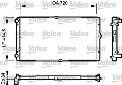 Радіатор, VALEO (732177)