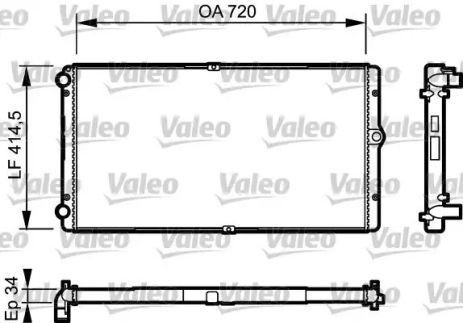 Радиатор, VALEO (732177)