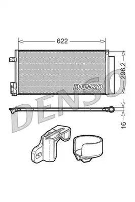 Конденсер кондиціонера, DENSO (DCN13110)