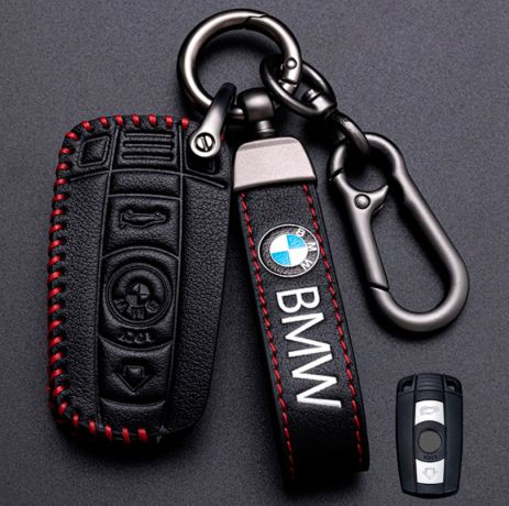 Чехол и брелок для ключа BMW №1-2 кнопки