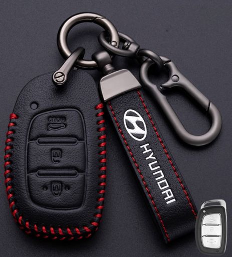 Чехол и брелок для ключа Hyundai №5-3 кнопки
