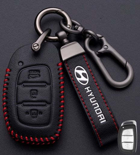 Чехол и брелок для ключа Hyundai №5-3 кнопки