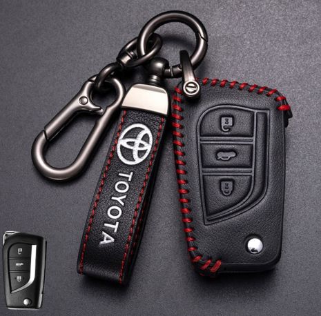 Чехол и брелок для ключа Toyota №2-3 кнопки.выкидной