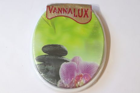 Крышка сиденье на унитаз мягкая Vanna Lux Турция белая