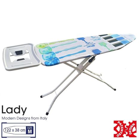 Дошка прасувальна сталева Casa Si Lady 122x38 White/Blue Laquer