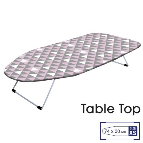 Дошка прасувальна настільна сталева Casa Si Table Top 73x30 White/Pink Triangle