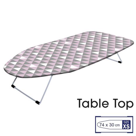 Доска гладильная настольная стальная Casa Si Table Top 73x30 White/Pink Triangle