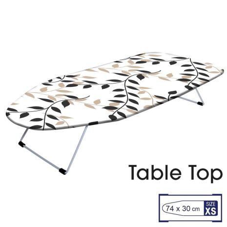 Дошка прасувальна настільна Casa Si Table Top 73x30 White/Black Leaves