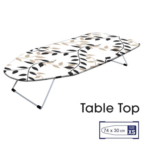 Доска для глажки Casa Si Table Top 73x30 White/Black Leaves (CS95159P168)