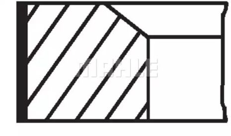 Кільця поршневі RENAULT 80,00 F9Q 1,9TD, MAHLE (02158V0)