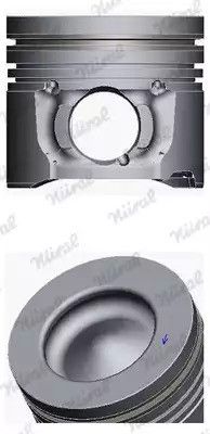 Поршень з кільцями FORD/PSA 75.5 1,6 HDI 9HE(DV6DBM) (NURAL), NURAL (8743360700)