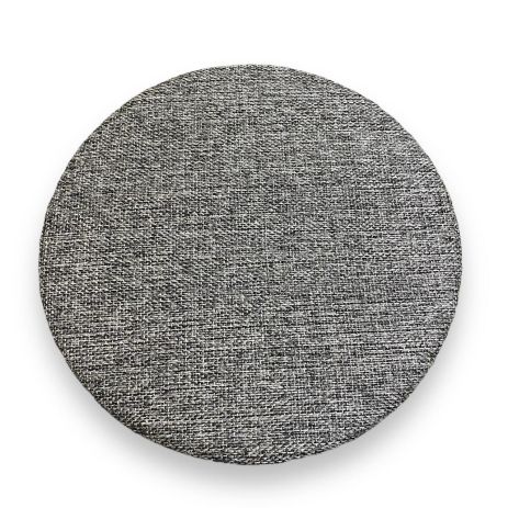 Чохол на стіл круглий сірий однотонний рогожка