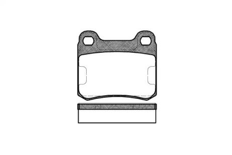 Комплект гальмівних колодок, дискове гальмо MERCEDES-BENZ E-CLASS, REMSA (015710)