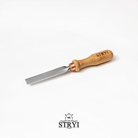 Стамеска плоская 15 мм STRYI Profi для резьбы по дереву, арт. 100115