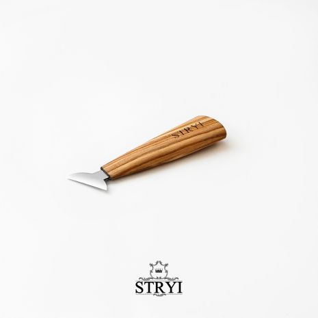 Нож-топорик 40мм STRYI Profi для резьбы по дереву, арт. 187040