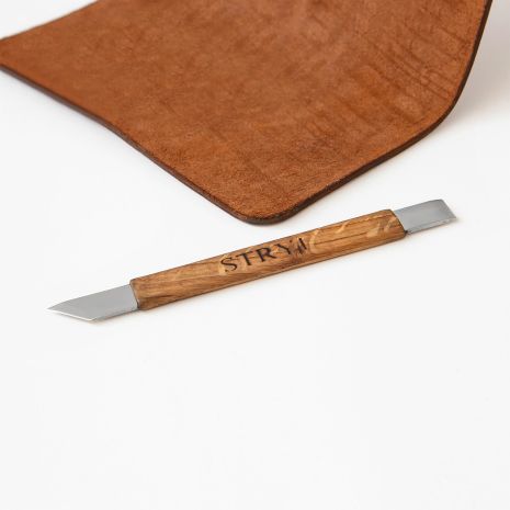 Нож для обработки кожи STRYI Profi брусовочный 13мм, арт. 181011
