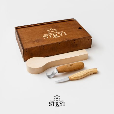 Набор стамесок STRYI Start для вырезания ложки из дерева для начинающего, арт. 502011