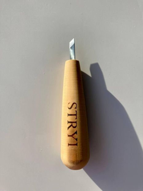Нож-косяк 40°, 6мм STRYI Profi для резьбы по дереву, арт. 184006