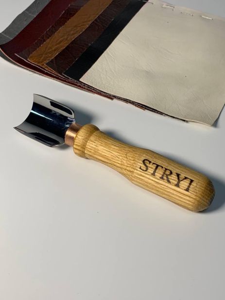 Нож для оформления кожи полукруглий STRYI Profi 30мм, арт. 181015