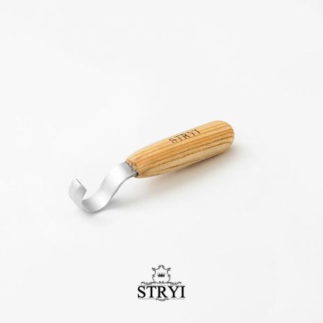 Стамеска ложкорез 30мм STRYI Profi для вырезания ложки из дерева (для правой руки), арт.150030