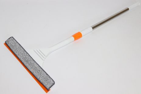 Швабра для мытья окон с гибкой головкой и ручкой 120 см 2032/gr Белый