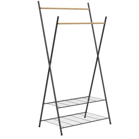 Стойка для одежды Casa Si Garment Rack Bamboo Black (CS92309W04)