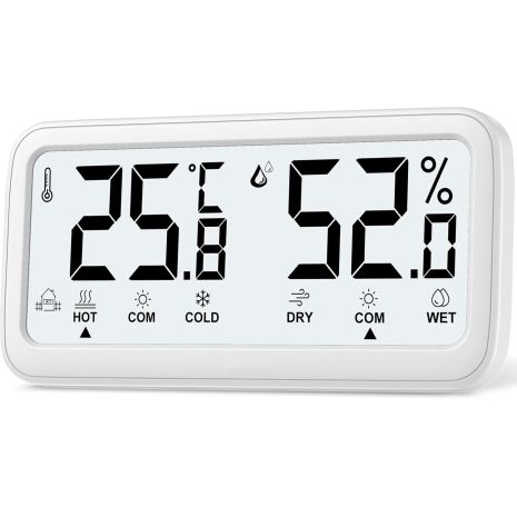 Цифровой комнатный термометр-гигрометр UChef YZ-6047, термогигрометр с индикацией комфортной температуры и влажности.