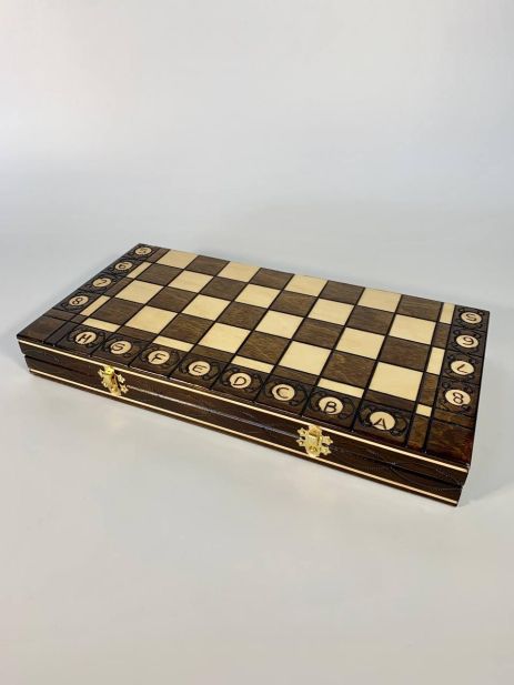 Шахматы Гроссмейстер внутри с ячейками для хранения подарок настольная игра, арт. 198015