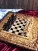 Шахи, нарди - ігровий набір із дерева, ручної роботи, 60×30×10см, арт.191054